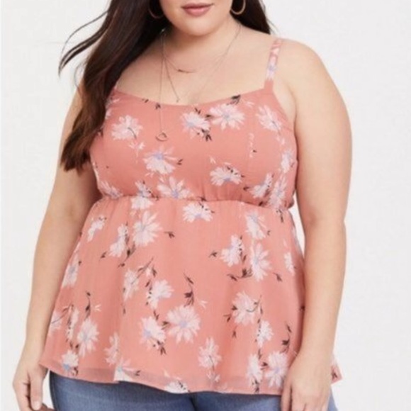 torrid Tops - | Torrid | Chiffon Fit and Flare Top. Size 00.